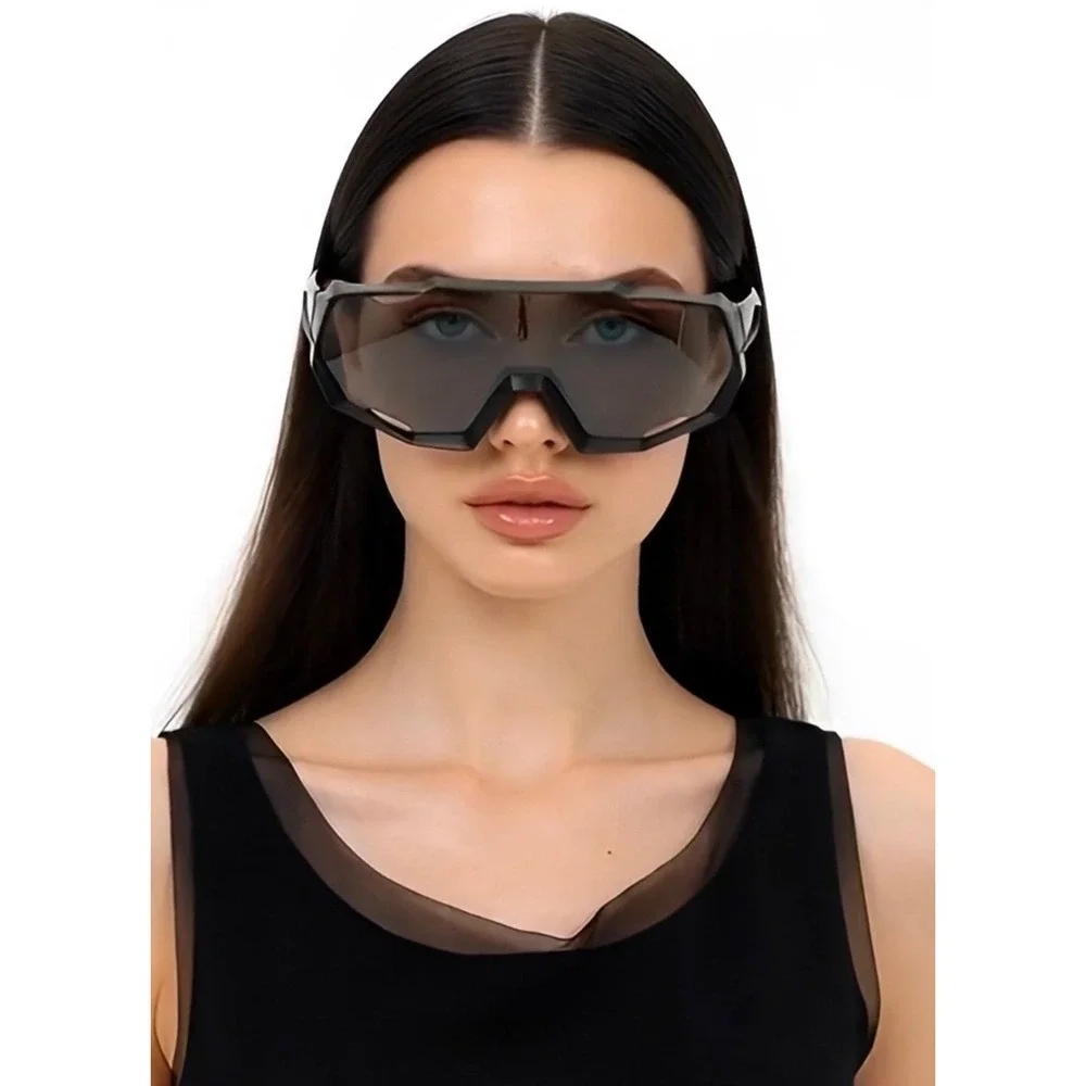 Women's Designer Sunglasses Oversized Wrap Around Activety‎ Shield Shades UV400